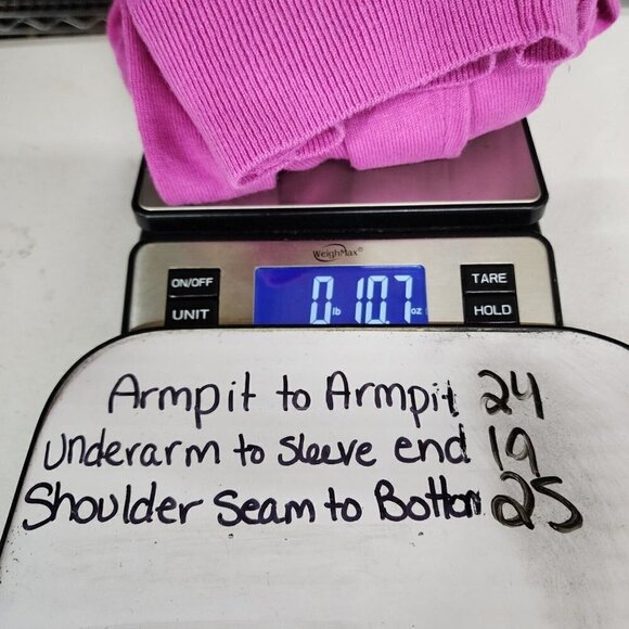 NEW Ann Taylor Mixed Media Eyelet Ann Cardigan Button Down Purple Pink XXL - Picture 12 of 12